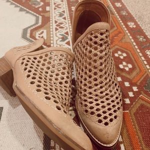 Jeffrey Campbell Open Weave Taggert Ankle Bootie